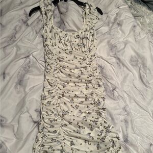 Urban Outfitters White Floral Mini Dress